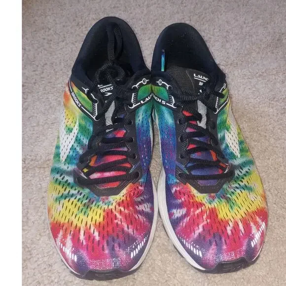 Women's Brooks Launch 5 Rock N Roll Sneakers 10,5 Tie Dye - Picture 1 of 3
